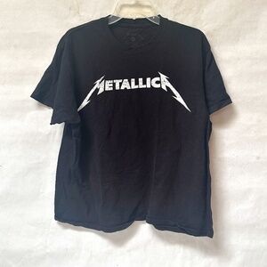Metallica Metal Rock Band Black Short Sleeve Tee T Shirt XL